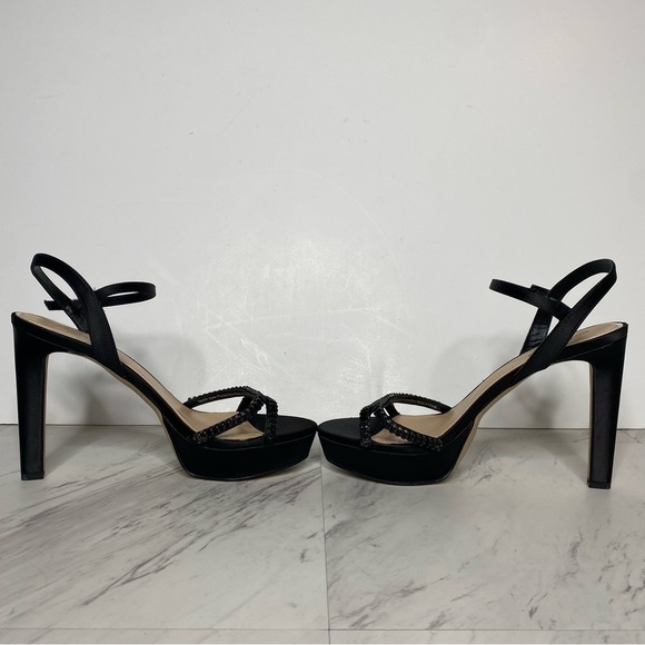 Badgley Mischka Jewel Gallant Platform Heeled Sandal 9 - Picture 5 of 14